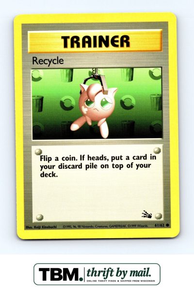 1999 Pokemon Fossil #61/62 Recycle