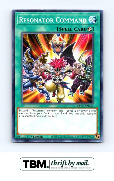 2020 Yugioh #ETCO-EN062 Resonator Command