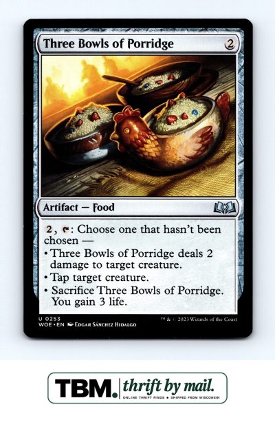 2023 Magic the Gathering Wilds of Eldraine #253 Three Bowls of Porridge