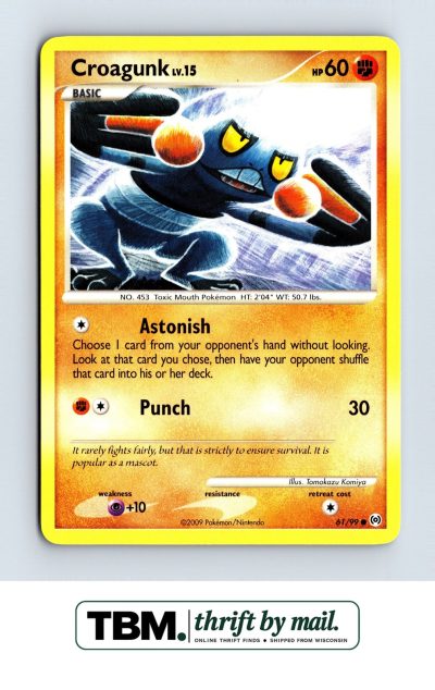 2009 Pokemon Arceus #61/99 Croagunk