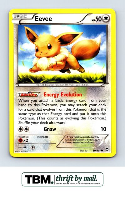 2014 Pokemon XY - Furious Fists #80/111 Eevee