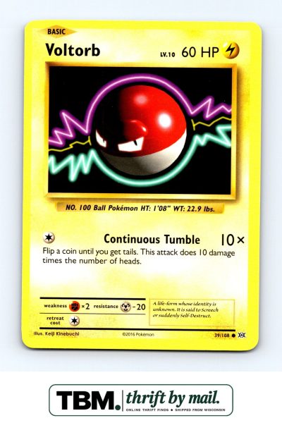 2016 Pokemon XY - Evolutions #39/108 Voltorb
