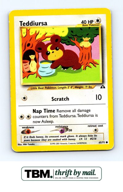 2001 Pokemon Neo Discovery #65/75 Teddiursa