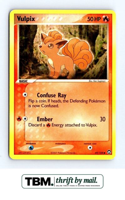 2007 Pokemon Power Keepers #69/108 Vulpix