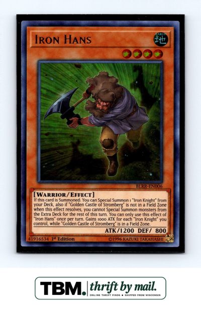 2018 Yugioh #BLRR-EN006 Iron Hans Foil