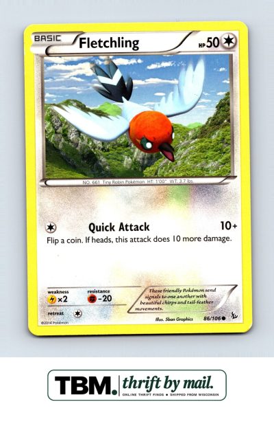 2014 Pokemon XY - Flashfire #86/106 Fletchling