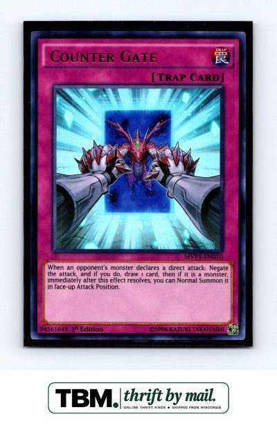 2016 Yugioh #MVP1-EN010 Counter Gate Foil