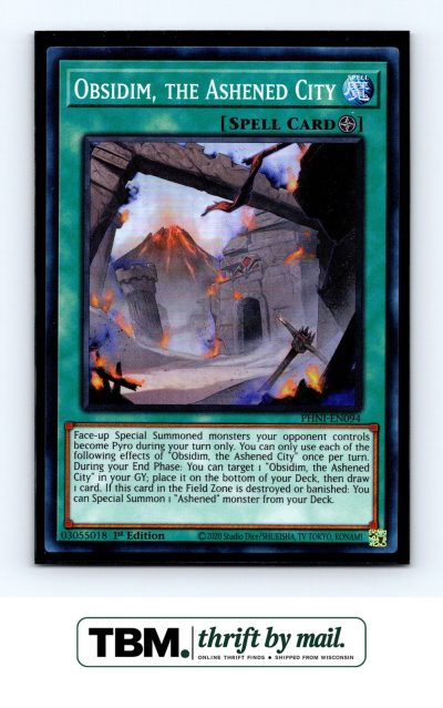 2024 Yugioh #PHNI-EN094 Obsidim, the Ashened City Foil