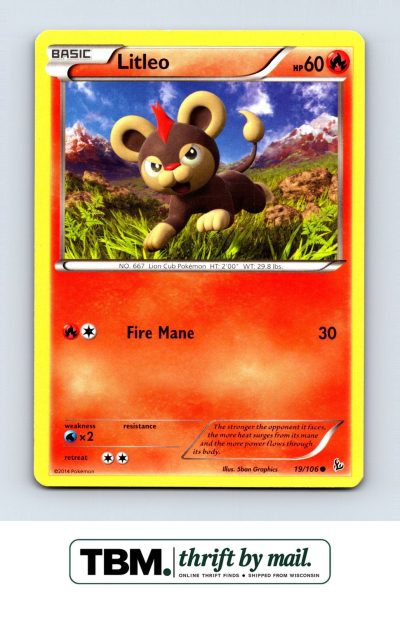 2014 Pokemon XY - Flashfire #19/106 Litleo (19)