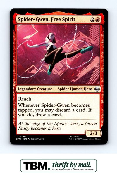 2025 Magic the Gathering Marvel's Spider-Man #90 Spider-Gwen, Free Spirit