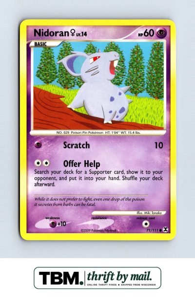 2009 Pokemon Rising Rivals #71/111 Nidoran F