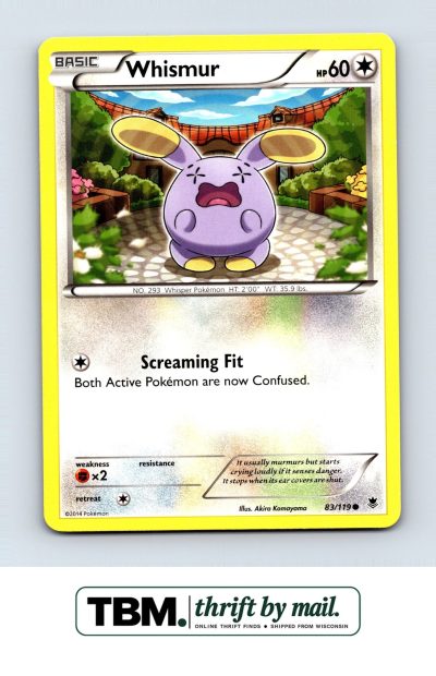 2014 Pokemon XY - Phantom Forces #83/119 Whismur