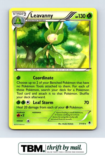 2014 Pokemon XY - Phantom Forces #7/119 Leavanny