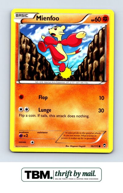 2014 Pokemon XY - Furious Fists #56/111 Mienfoo