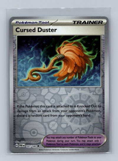 Pokémon TCG Paradox Rift #161/182 Cursed Duster Holo