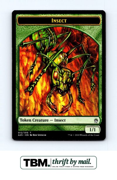 2018 Magic the Gathering Masters 25 #12 Insect Token (012)