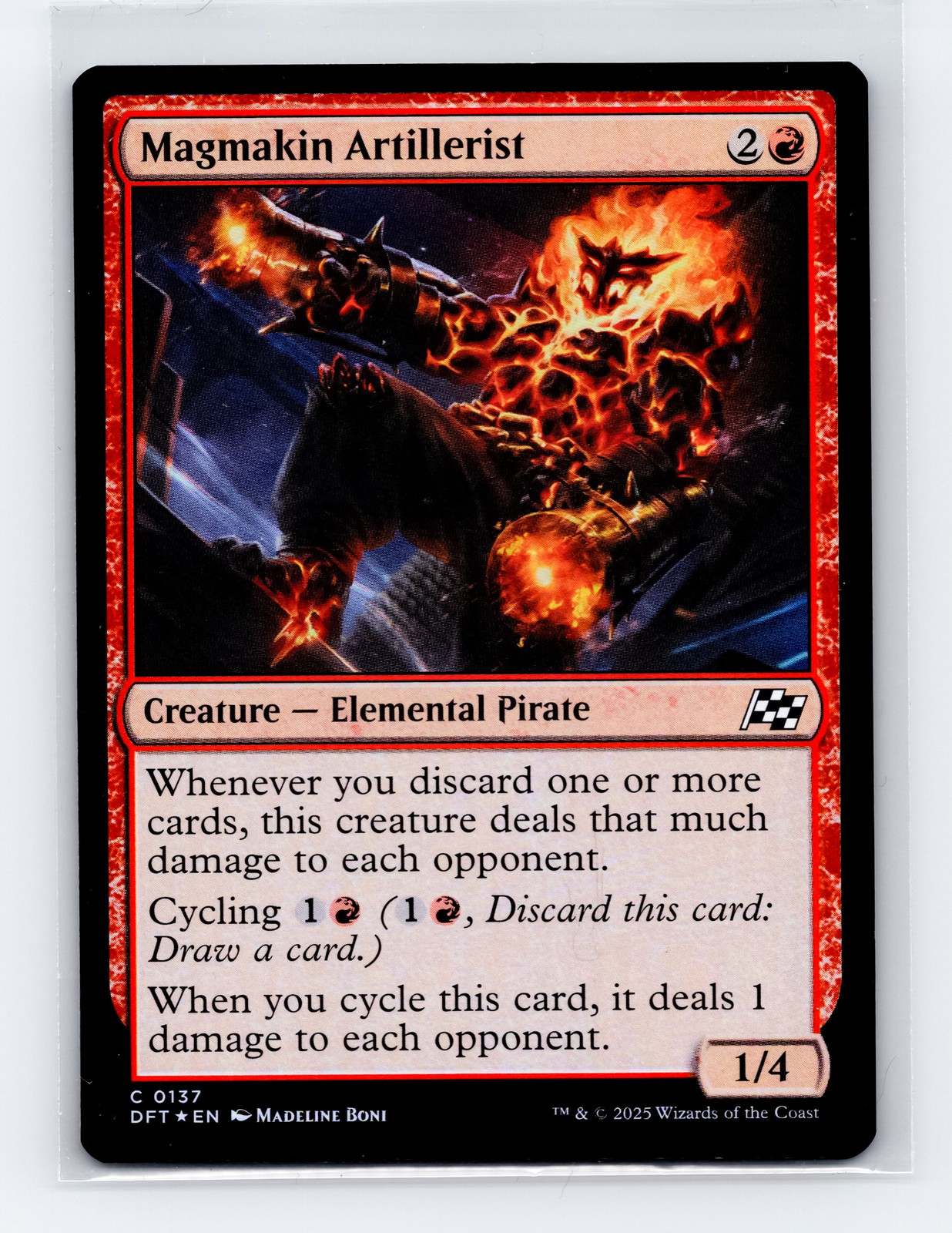Aetherdrift #137 Magmakin Artillerist Foil