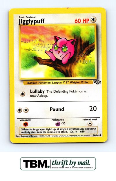 1999 Pokemon Jungle #54/64 Jigglypuff