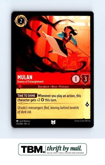 2024 Disney Lorcana Ursula's Return #115/204 Mulan