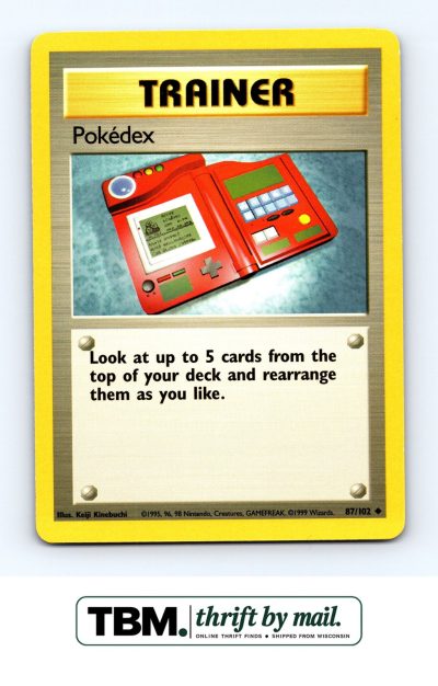 1999 Pokemon Base Set #087/102 Pokedex