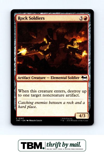2026 Magic the Gathering Teenage Mutant Ninja Turtles #107 Rock Soldiers