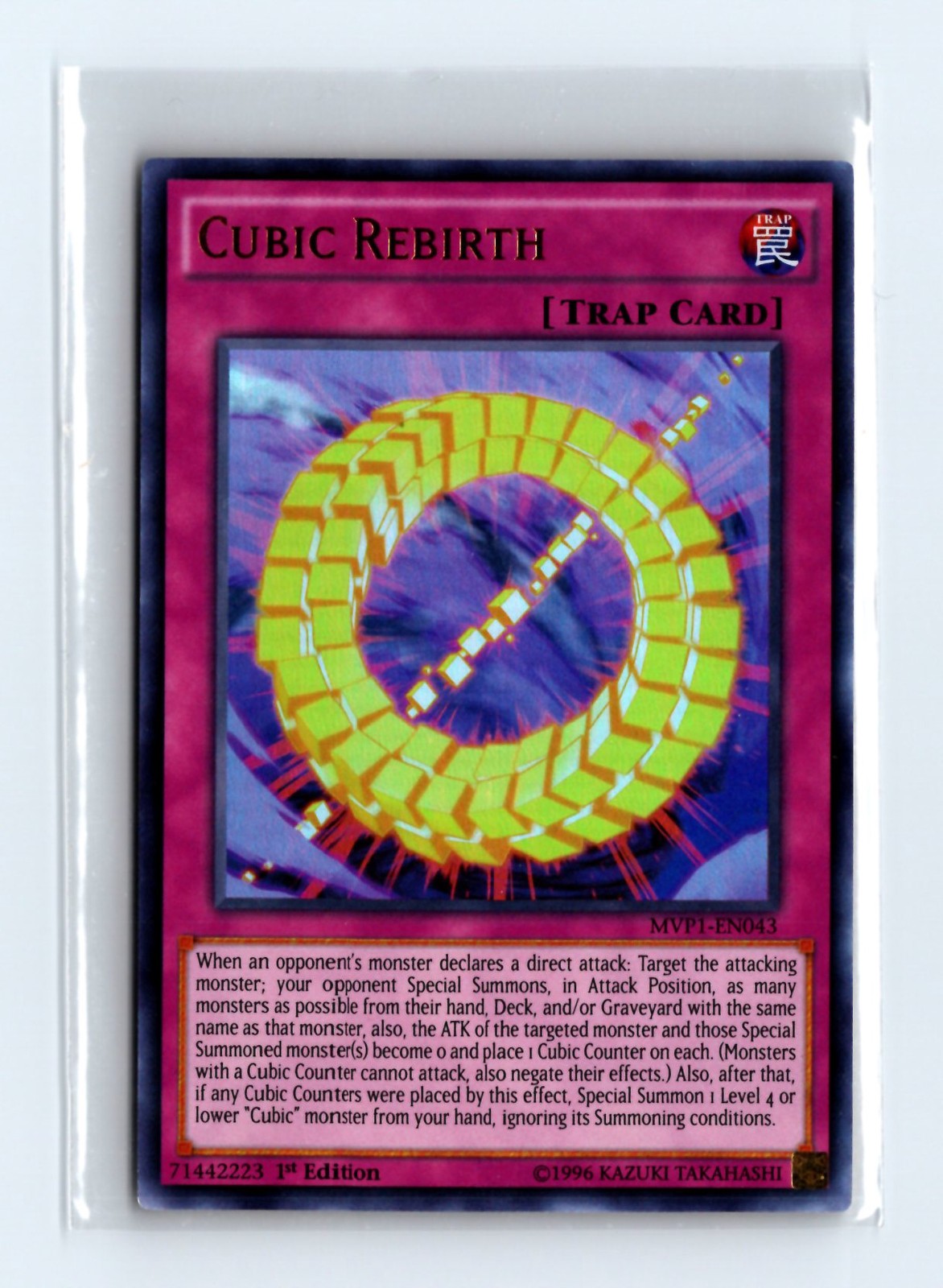 Konami Yu-Gi-Oh! Cubic Rebirth Trap Card