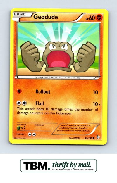 2014 Pokemon XY - Flashfire #45/106 Geodude