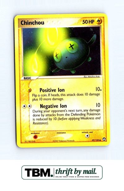 2007 Pokemon Power Keepers #49/108 Chinchou