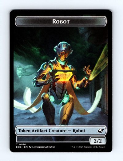 2025 Magic the Gathering Edge of Eternities #10 // 8 Robot / Lander (0008) Token