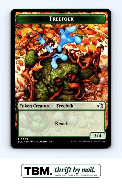 2026 Magic the Gathering Lorwyn Eclipsed #3 // 6 Treefolk // Goblin Double Token