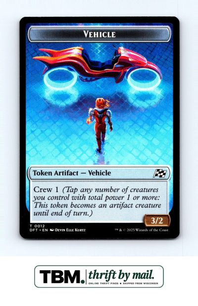 2025 Magic the Gathering Aetherdrift #12 // 1 Vehicle // Pilot Double Token