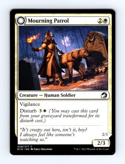 2021 Magic the Gathering Innistrad: Midnight Hunt #28 Mourning Patrol