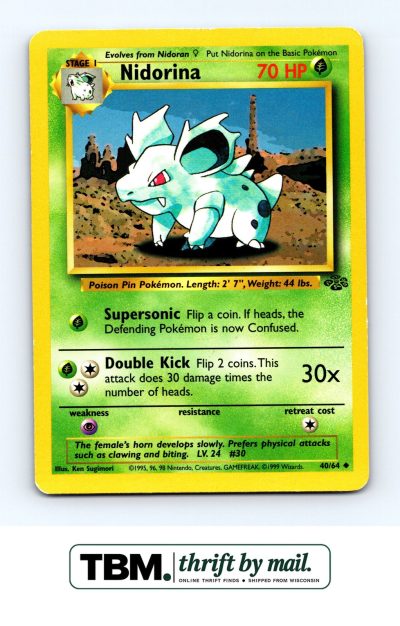 1999 Pokemon Jungle #40/64 Nidorina