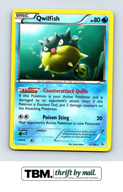 2014 Pokemon XY - Flashfire #21/106 Qwilfish