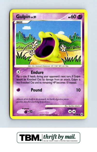 2009 Pokemon Arceus #40/99 Gulpin (40)