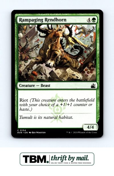 2024 Magic the Gathering Ravnica Remastered #154 Rampaging Rendhorn