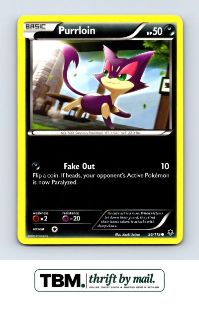 2014 Pokemon XY - Phantom Forces #56/119 Purrloin
