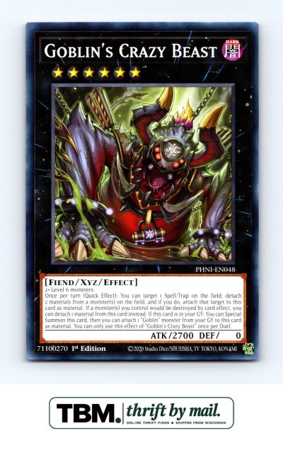 2024 Yugioh #PHNI-EN048 Goblin's Crazy Beast