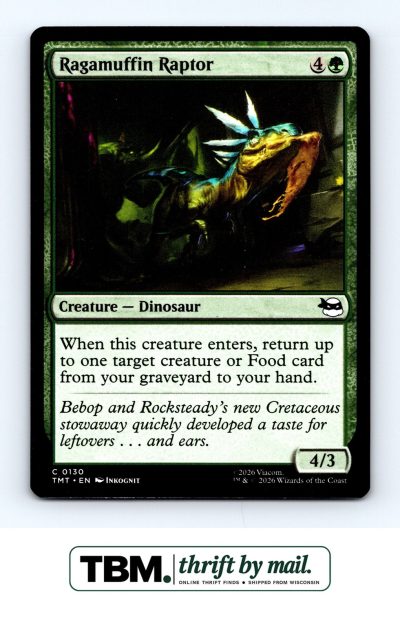 2026 Magic the Gathering Teenage Mutant Ninja Turtles #130 Ragamuffin Raptor