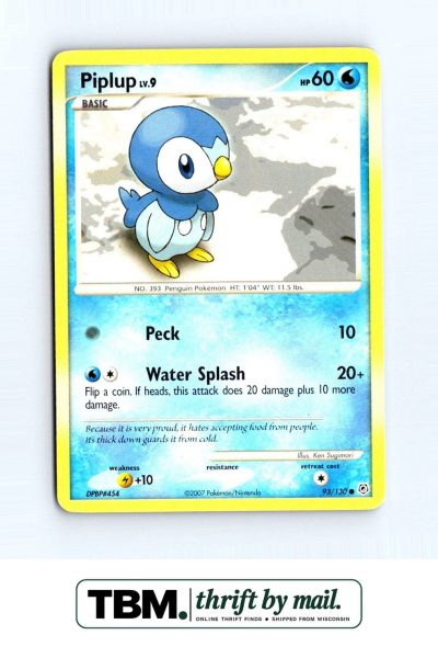 2007 Pokemon Diamond and Pearl #93/130 Piplup