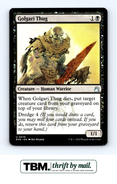 2024 Magic the Gathering Ravnica Remastered #76 Golgari Thug