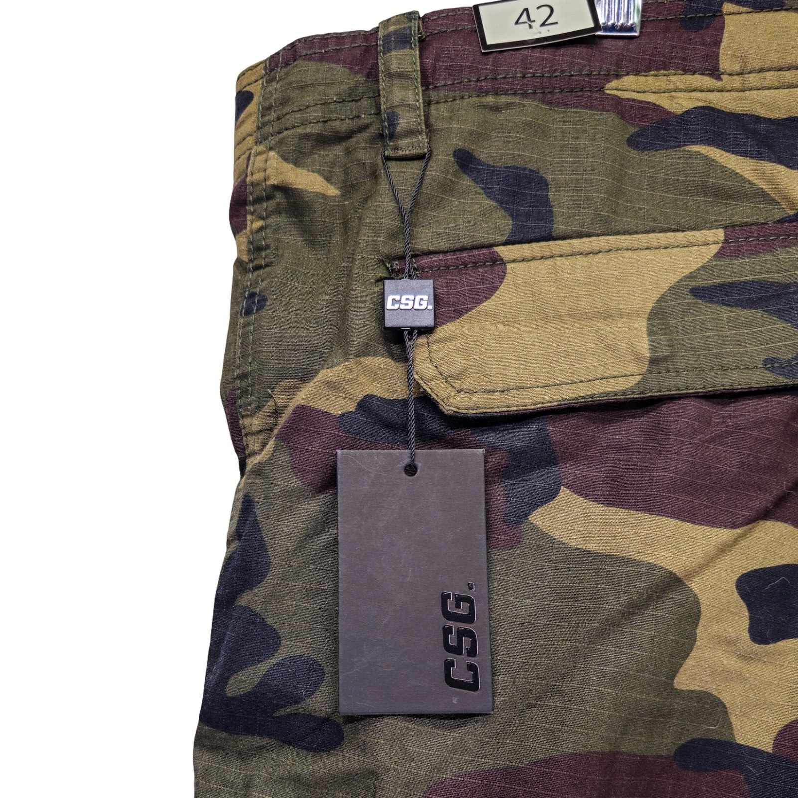 CSG Unity Cargo Shorts Mens 42 Jungle Camo New - Image 5