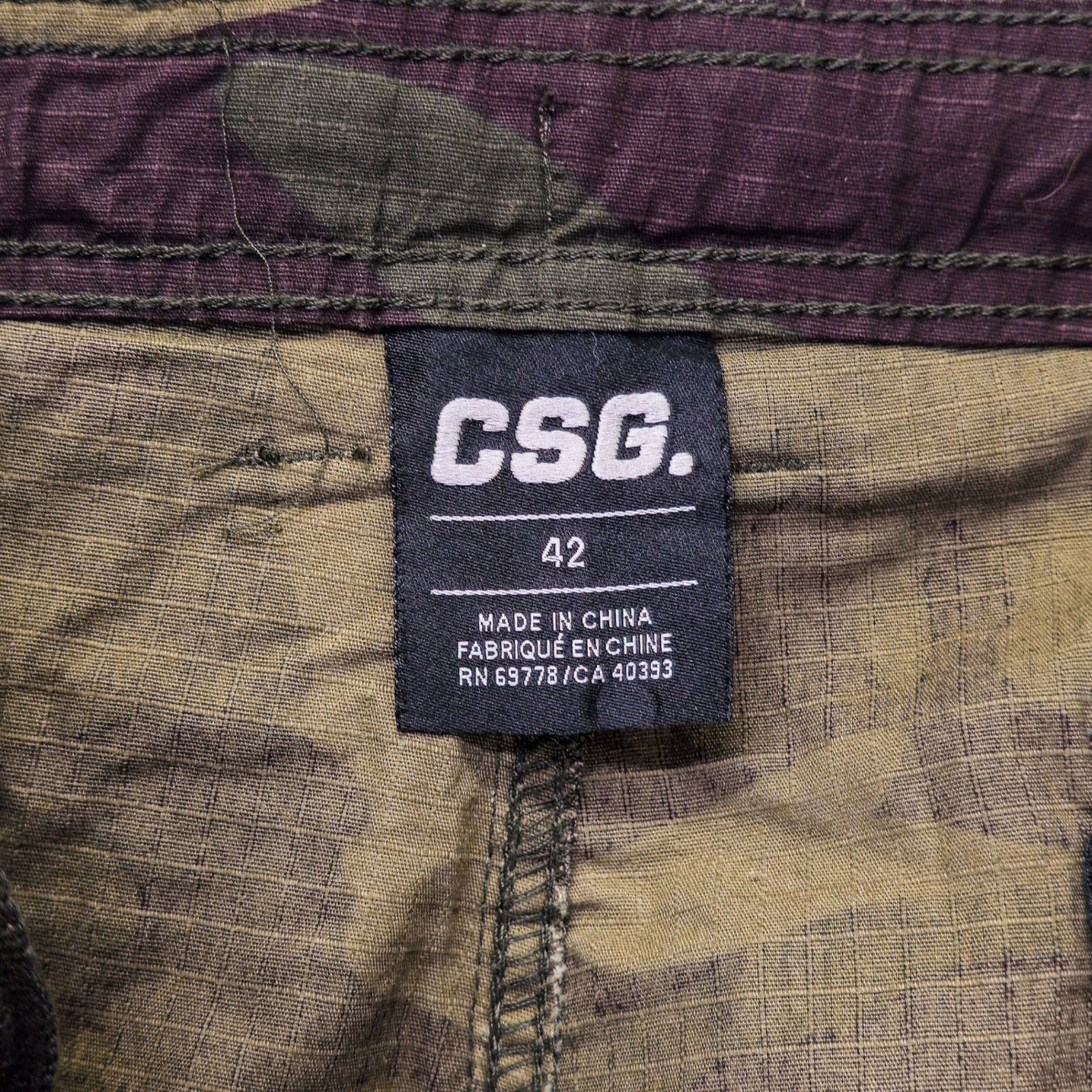CSG Unity Cargo Shorts Mens 42 Jungle Camo New - Image 7