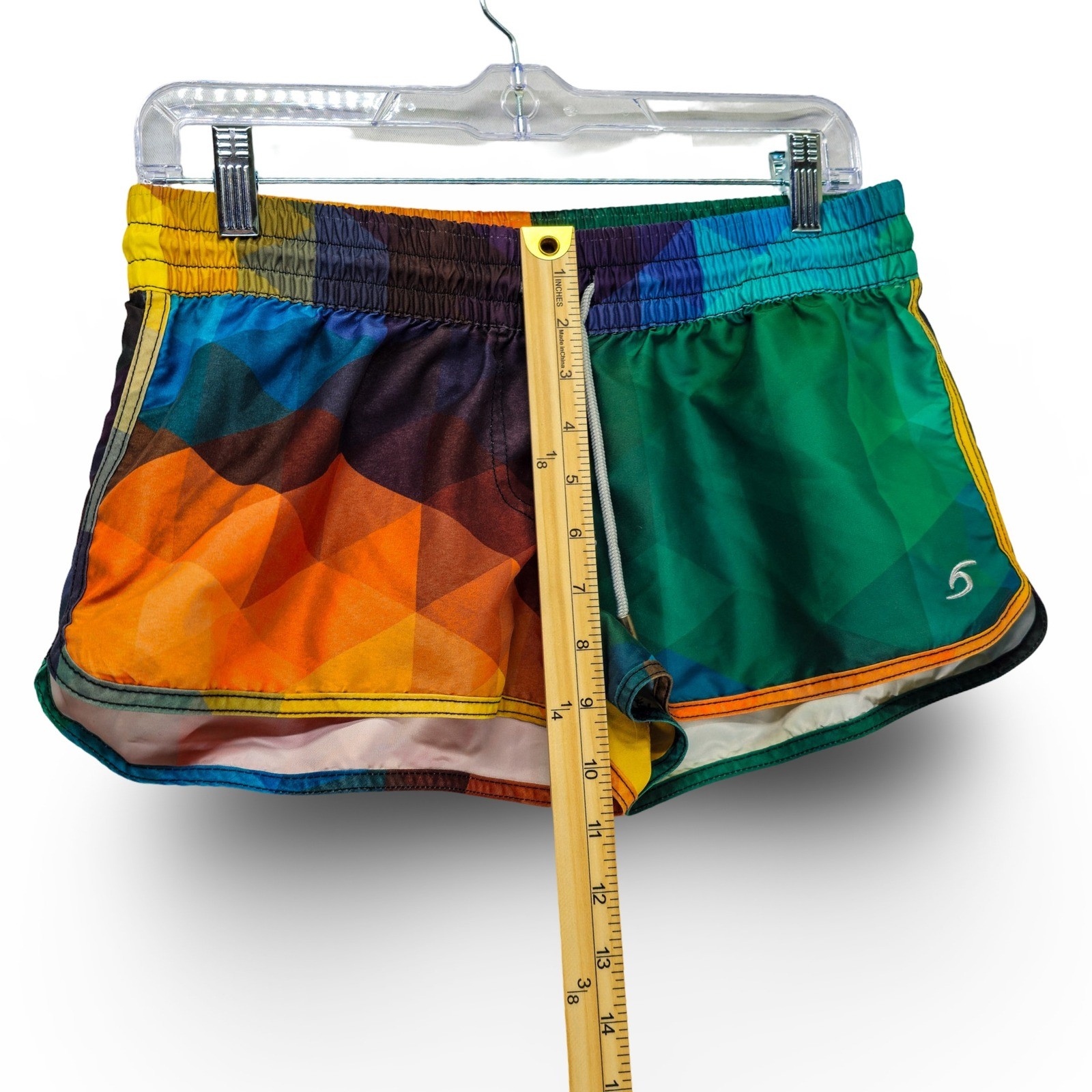 SURF CUZ Geometric Print Board Shorts Womens Small Multicolor Excellent - Image 4
