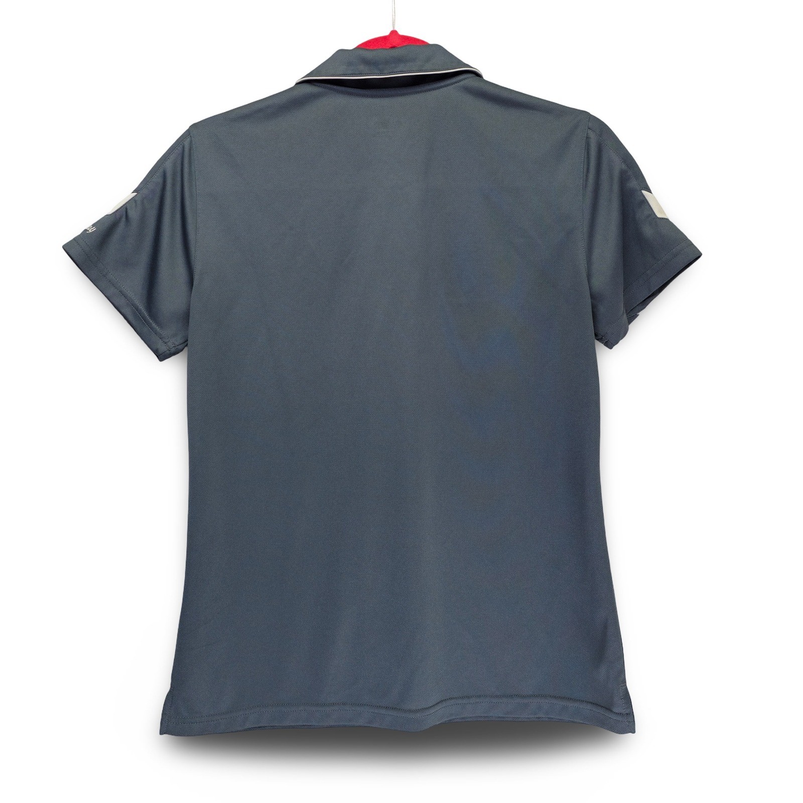 Eastbay Polo Shirt Womens Small Gray Performance Mesh Athletic Short Sleeve EX - Image 2