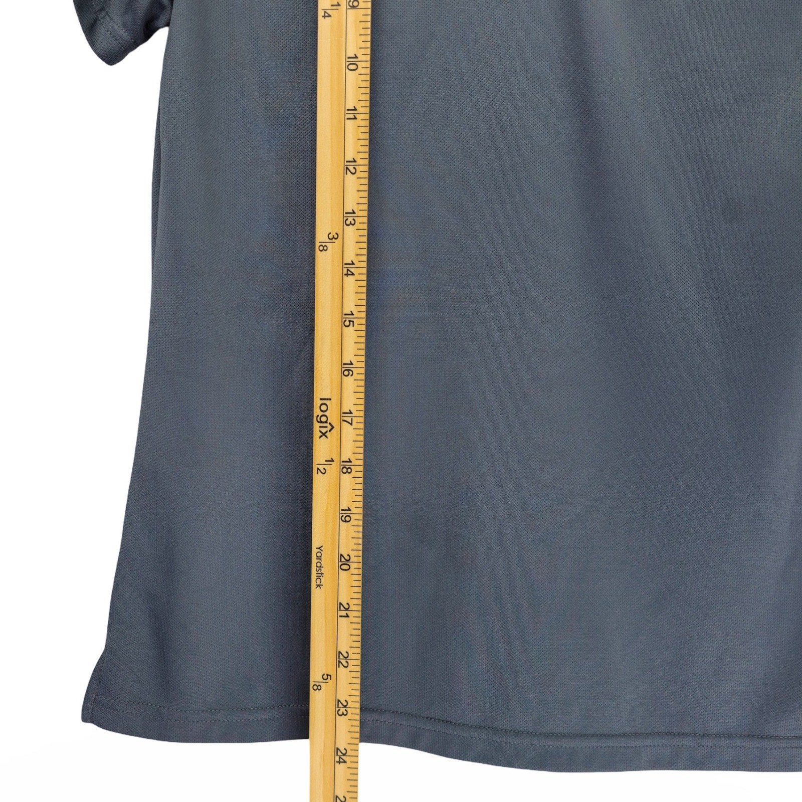 Eastbay Polo Shirt Womens Small Gray Performance Mesh Athletic Short Sleeve EX - Image 5