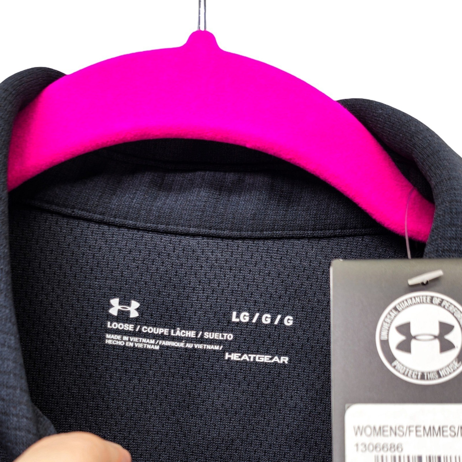 Under Armour Eastbay Polo Shirt Womens Large Navy Blue New - Image 5