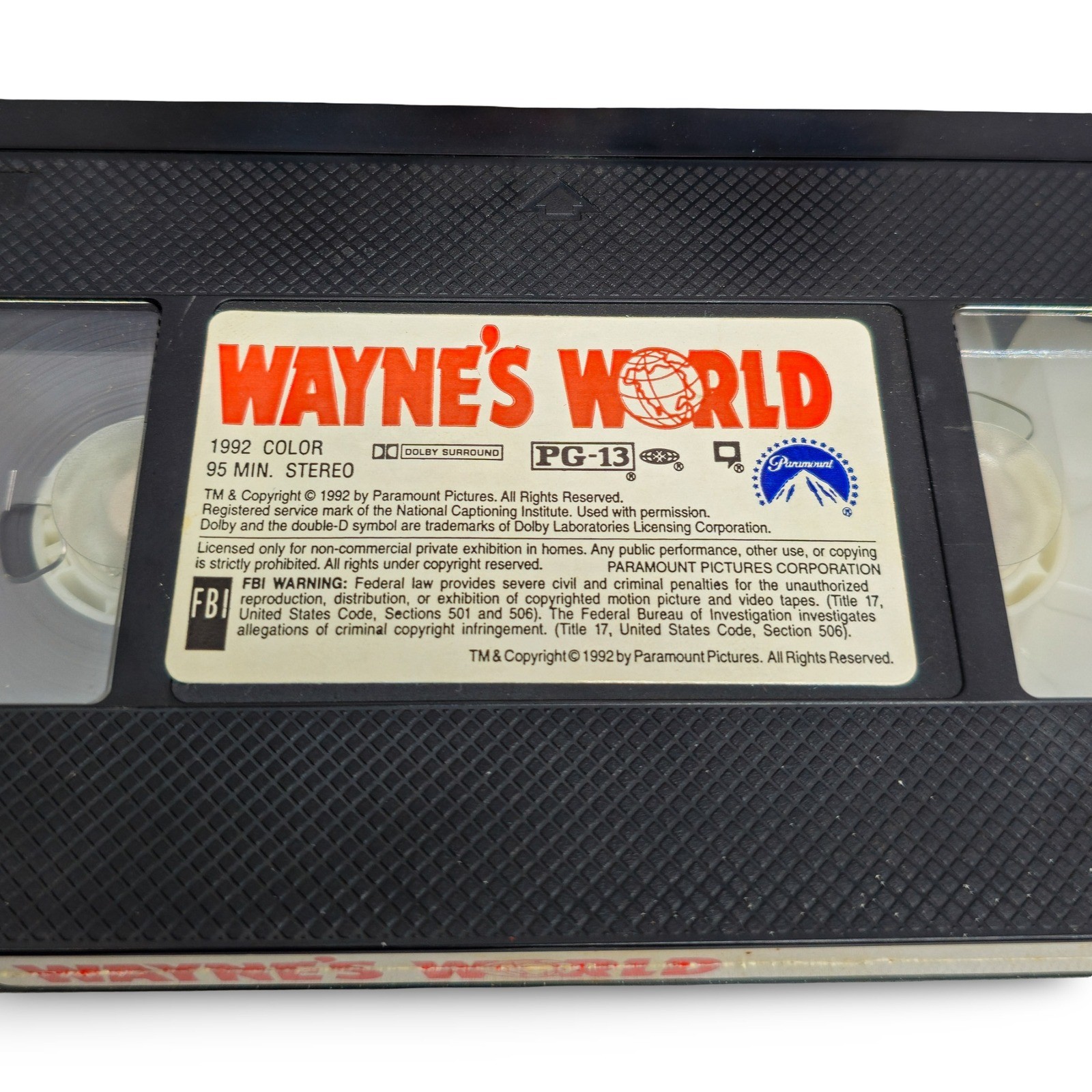 Paramount Wayne's World VHS Movie NTSC 1992 Color PG-13 Comedy Mike Myers Good - Image 3