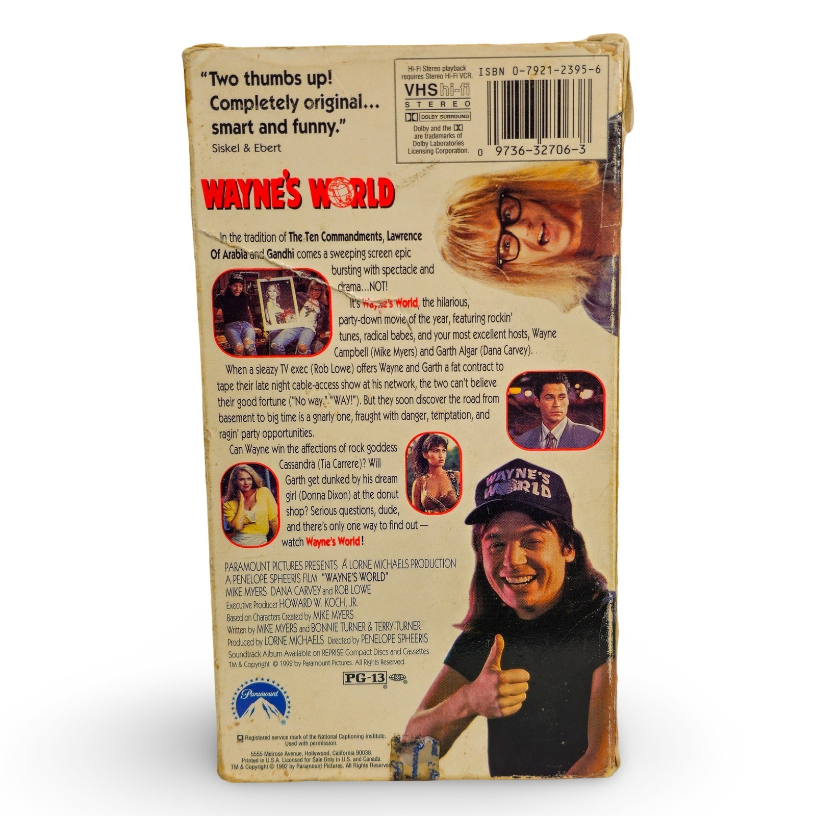 Paramount Wayne's World VHS Movie NTSC 1992 Color PG-13 Comedy Mike Myers Good - Image 5