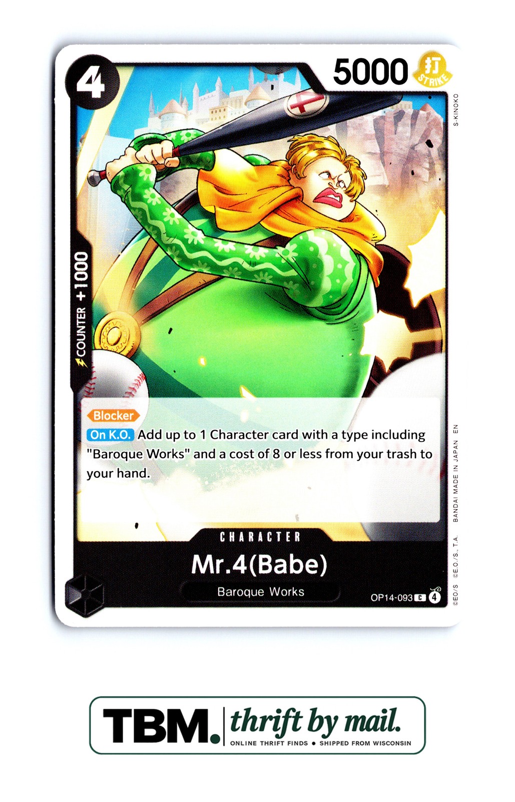 2026 One Piece The Azure Sea's Seven #OP14-093 Mr.4(Babe)